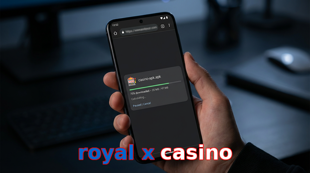Main screen of Royal X Casino apk page for PK players