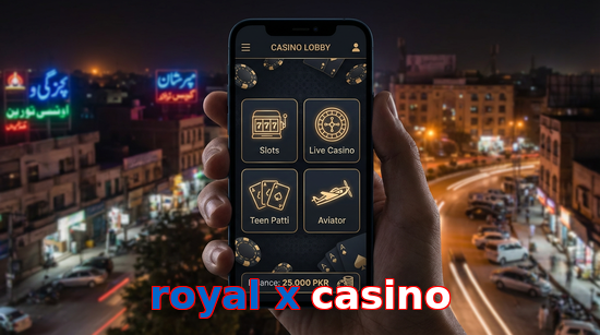 Main screen of Royal X Casino app page for PK players