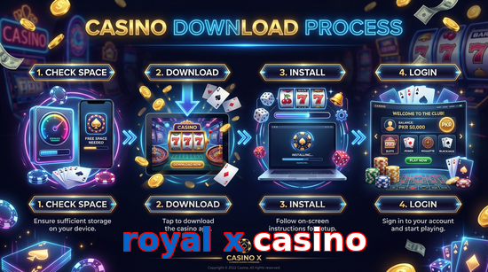 Game list for Royal X Casino download section